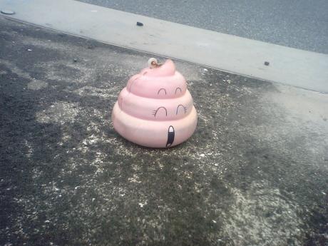 路上で見つけた大きなもの