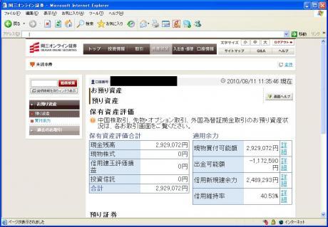 【デイトレ結果】８/１１　えらく売られた